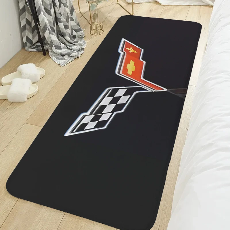 Bedroom Rug T-Corvettes Living Room Floor Carpet Slip-resistant Hallway Kitchen Porch Foot Mat Non-slip Doormat Entrance Door