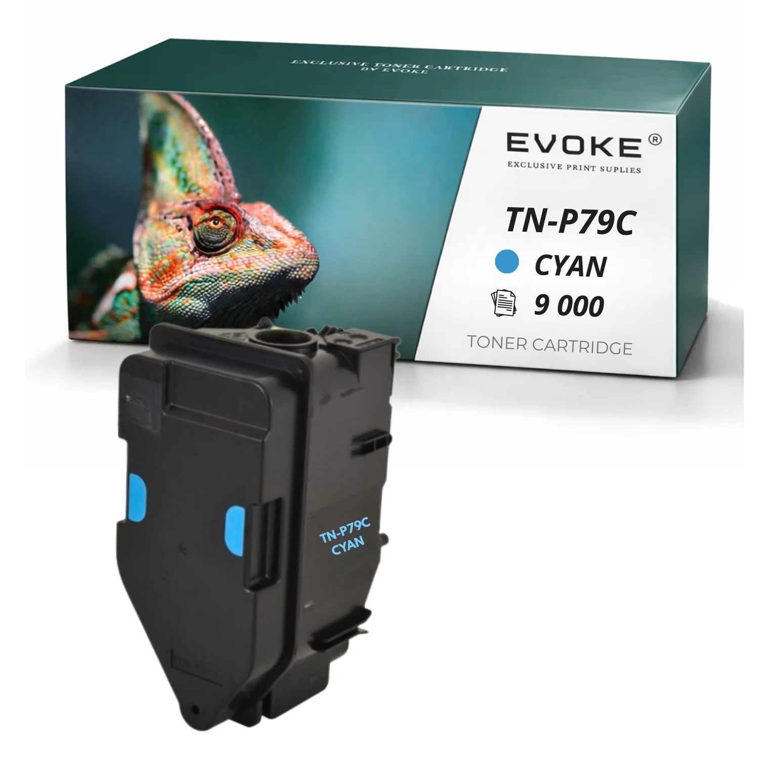 Evoke Compatibele Toner voor Konica Minolta Tnp-79C Tnp79 Tnp79C Tnp-79 Cyaan 9000 Pagina's Bizhub C3350I C4050I