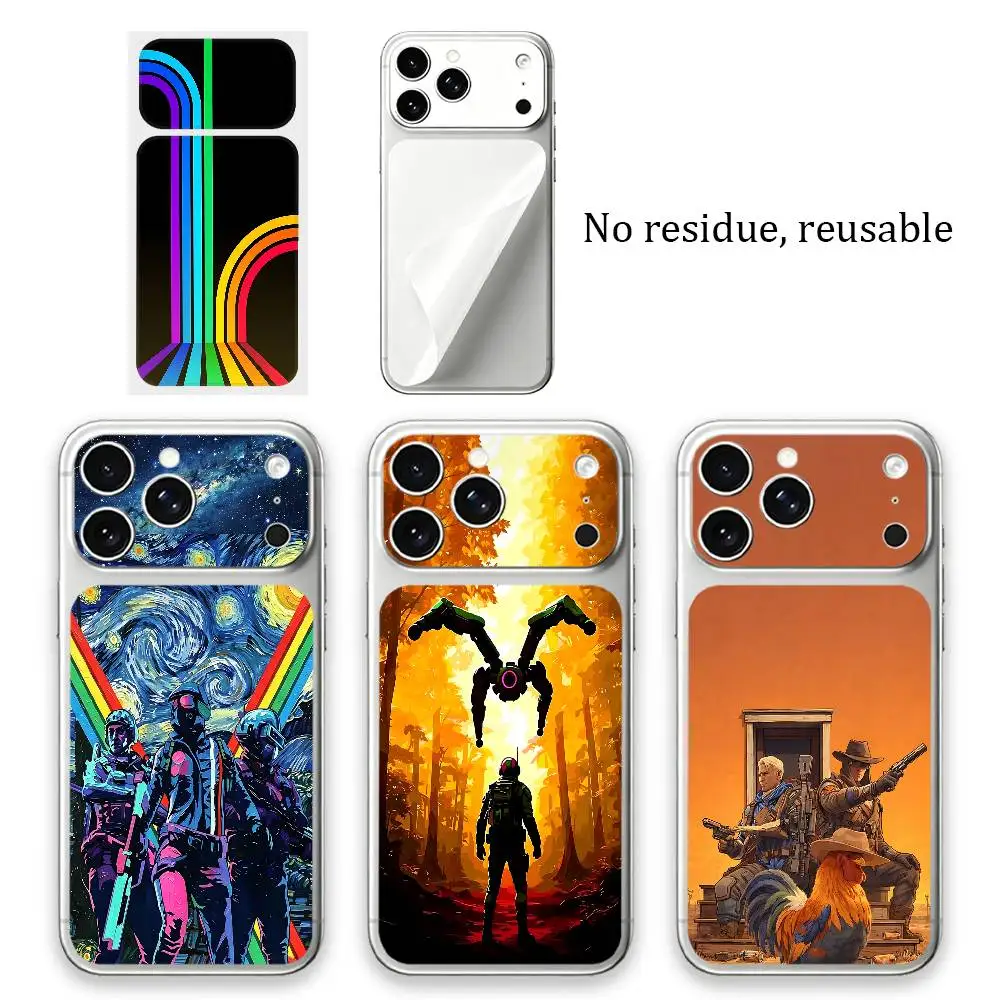A-ARC Game R-Raiders Back Skin Sticker For iPhone 17 Pro Max Anti-Scratch Rear Protective Film