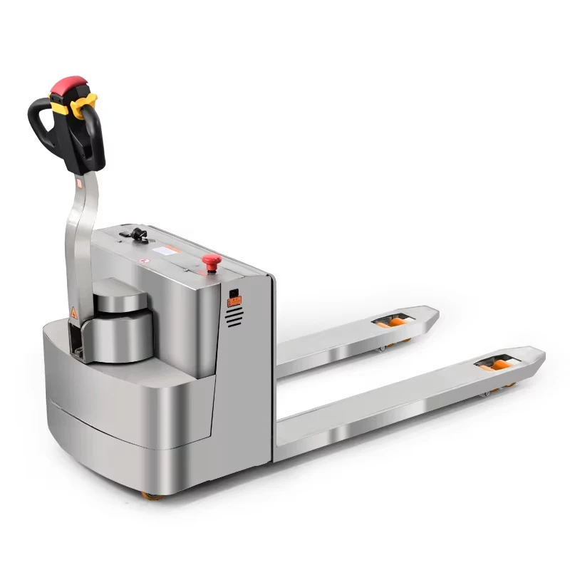 Easy Charging Factory Electric Pallet Truck 2 Ton 2000kg Stainless Steel Pallet Rack Forklift