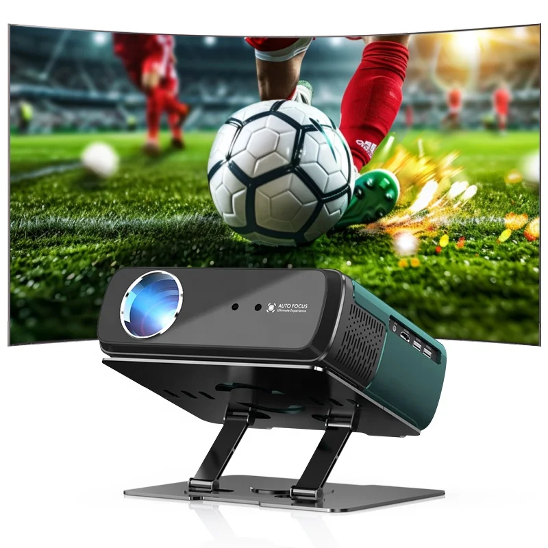 

OEM 1200ANSI Portable Android 9.0 Smart Projector 4K Low Noise Home Theater For Business Wireless With Brackets