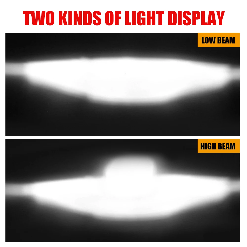 For Jeep Truck Off Road 4X4 SUV Flush Mounted Hi/low Beam 12V DRL LED Headlights Driving Work Light 5 Inch Car LED Spotlight