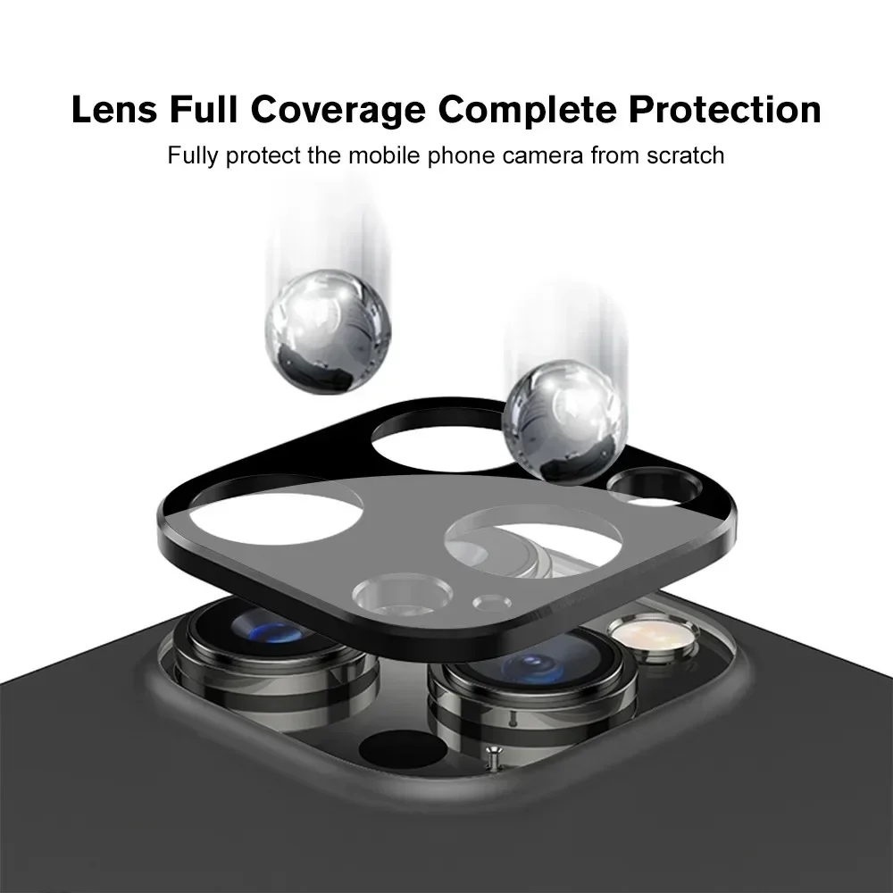 3D Curved Rear Metal Camera Protector For Iphone 14 Pro Max Case Tempered Glass On Iphone14 ProMax 14 Plus 14Pro Lens Cover Ring