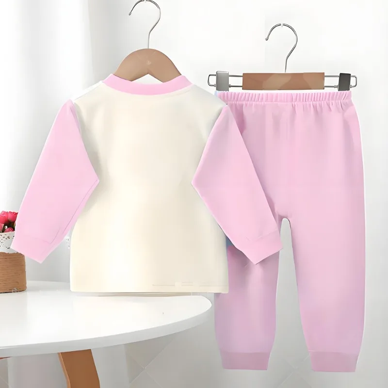 Herbst-Winter Jungen- und Mädchen-Mode Langarm-Heimkleidungssets Kinder Weiche Unterwäsche Anzug Kinder-Pyjamas Schlafanzug – Detail 6