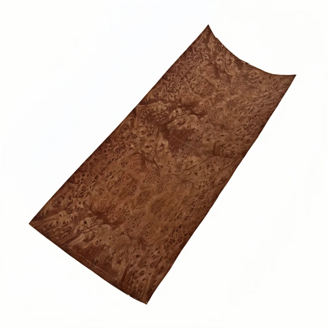 

0.3mm Natural Rosewood Burl Veneer for Cabinet Refinishing Tabletop Decoration Feature Walls Size 60x26cm.(Backing kraft paper)