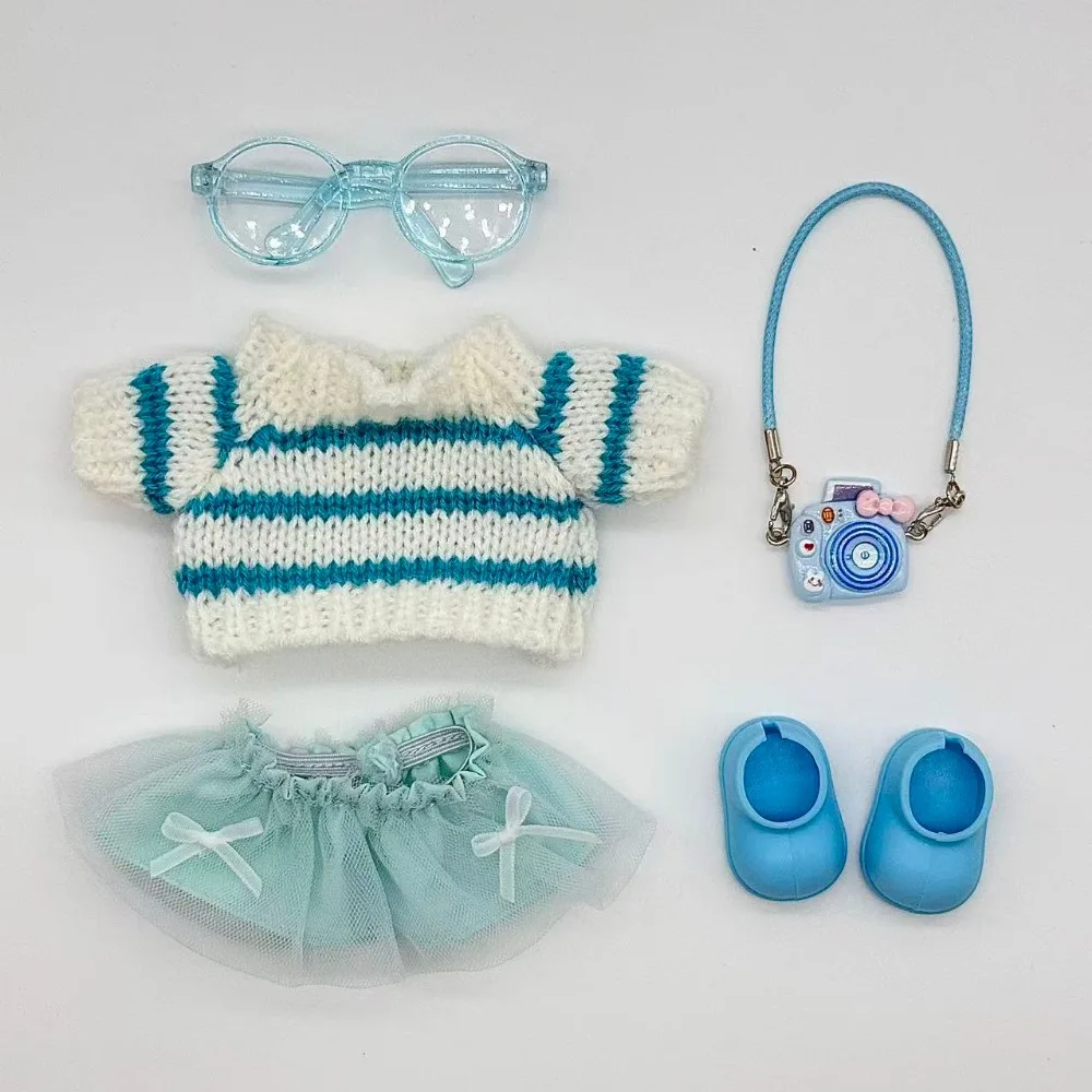 

15-17 cm Labubu Doll Stitch Cute Set Accessories Hanging Accessories LabubuV1 V2 V3 Birthday Children's Toy Gift