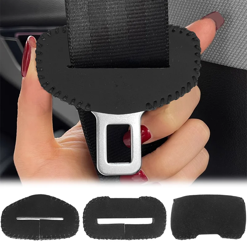 Seat Belt Buckle Protective Cover Fur Protector  Wear-resistant  Anti-Scratch Cover Safety Accessories Interior Button Case