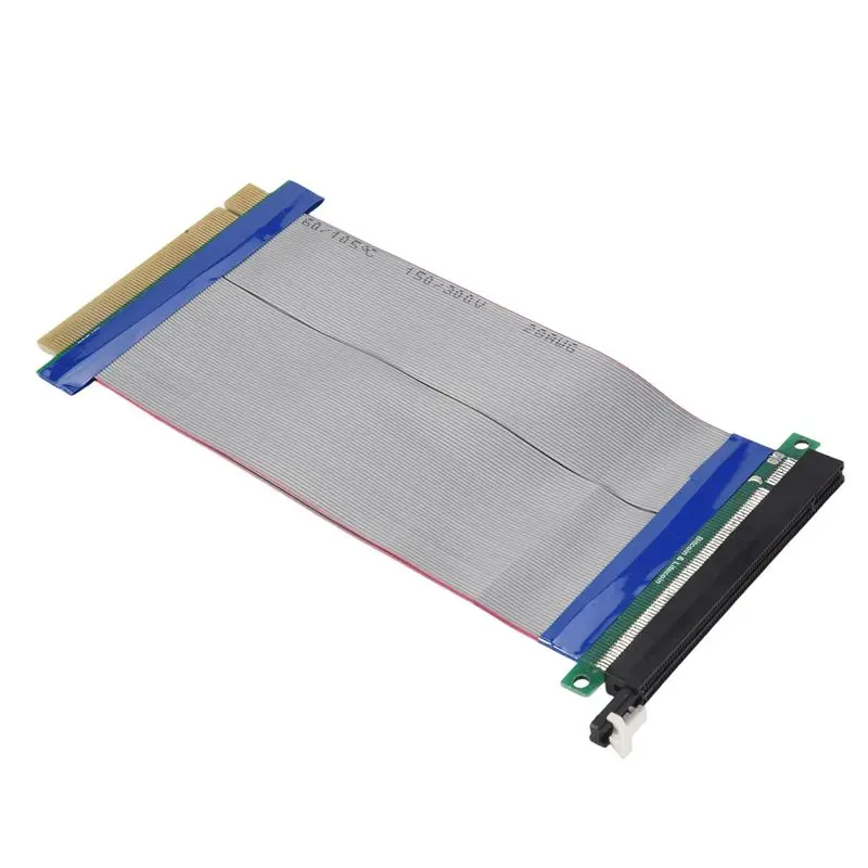A75Q-PCI-E Express 16X Riser Card Extender Extension Cable Ribbon Flex