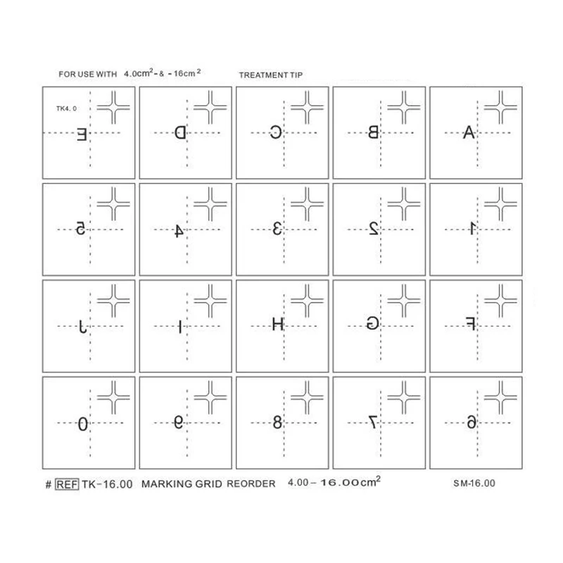 N TK0.25 TK4.0 TK 3,0 TK6.0 TK 16 Grid RF Machine Face Skin Marking Paper factory venta al por mayor