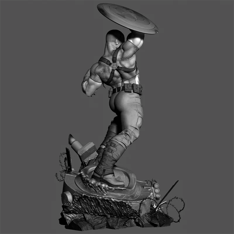 

LindenKing A976 1/8 Scale 1/6 3D Resin Figure Garage Kits GK Model Unpainted White-Film Collections To Modelers