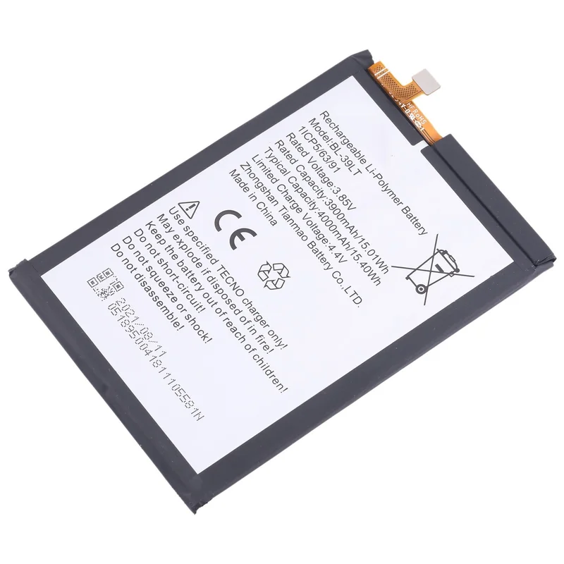 For Tecno Camon 12 / Camon 12 Air Battery Replacement BL-39LT 4000mAh
