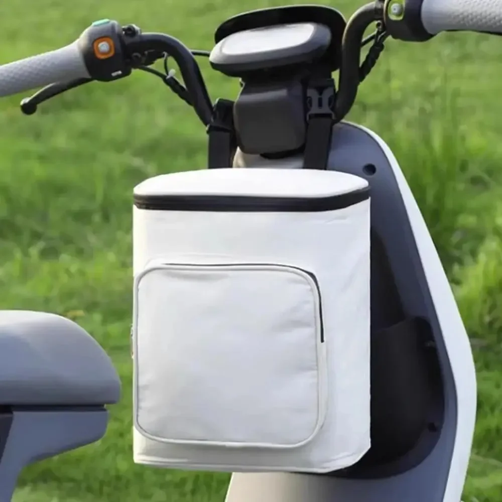 Motorcycle Front Bag, Waterproof Zipper Storage Bag, Helmet Bag, Large Capacity Raincoat Storage Bag, Electric Vehicle Bag