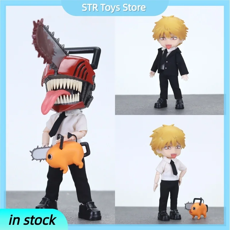

Chainsaw Man Anime Figure Business Suit Denji 1/12 Bjd Ob11 Doll Toy Action Figure Desktop Collectibles Christmas Hallowee Gifts