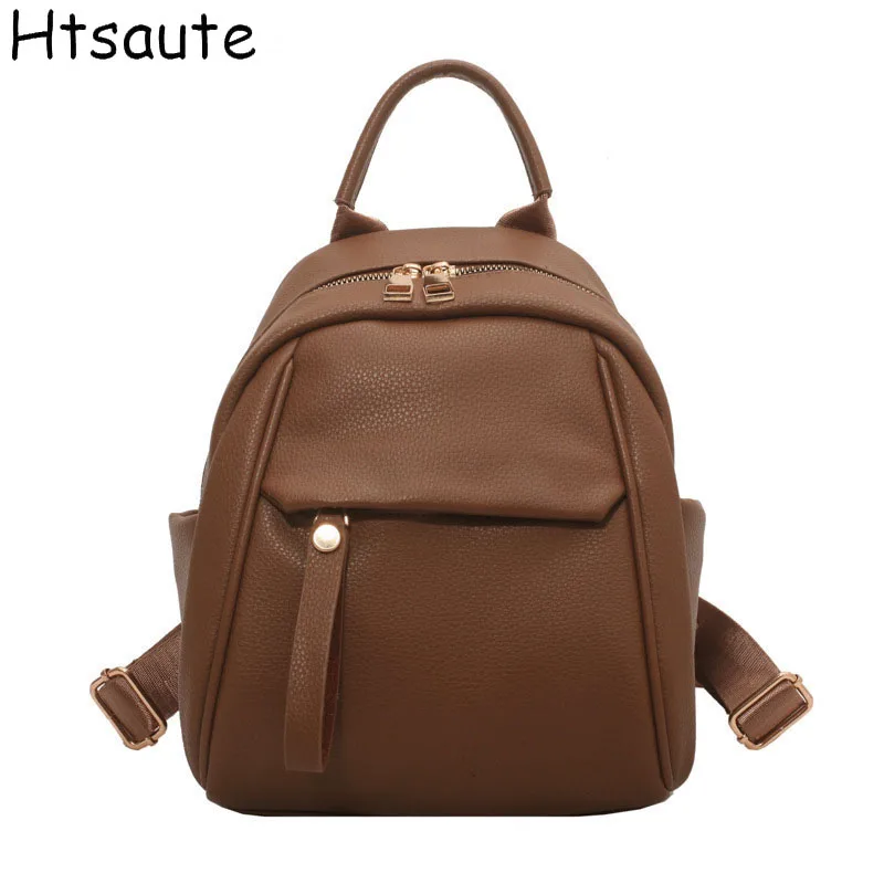 حقيبة ظهر صغيرة كاجوال ومريحة للرجال والنساء من جلد البولي يوريثان للمشي لمسافات طويلة وتسلق الجبال والسفر حقائب مدرسية محمولة #1