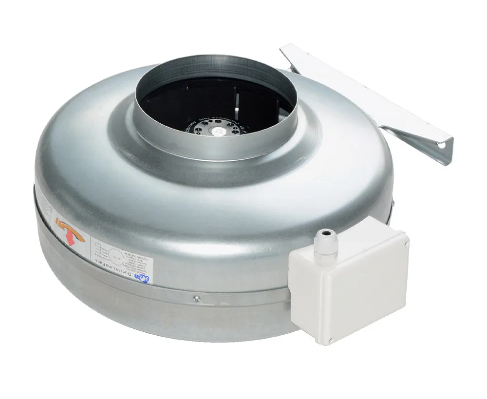 Large air volume powerful turbocharged circular duct fan CDF kitchen fume AC exhaust