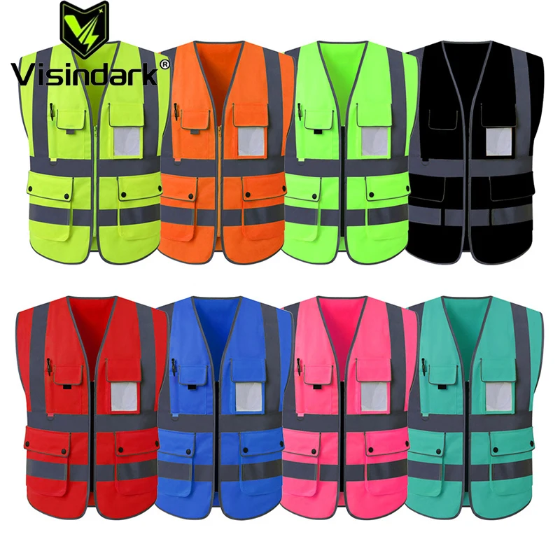 

Светоотражающий жилет для ночной работы, безопасности, бега, езды на велосипеде, светоотражающий жилет, жилет высокой видимости