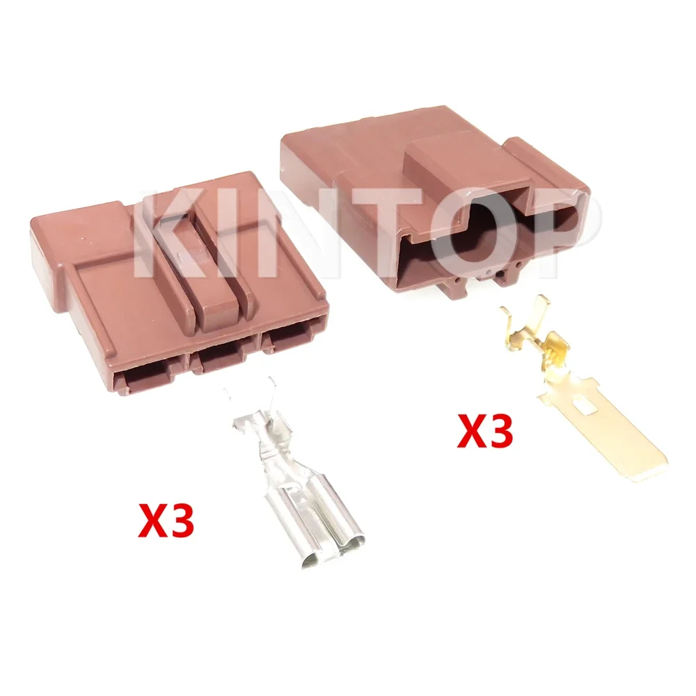

1 Set 3 Pins Auto Large Current Unsealed Connector AC Assembly 6098-0208 6098-0210 Car Large Power Wire Harness Socket