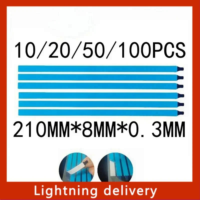 Imagem -01 - Esticar as Tiras Adesivas de Liberação para Tela Lcd com Alça Nova Versão Puxar Guias sem Guias 210 mm mm 0.3 mm esticar as tiras adesivas de liberacao para tela lcd com alca nova versao puxar guias sem guias 210 mm mm 03 mm 01