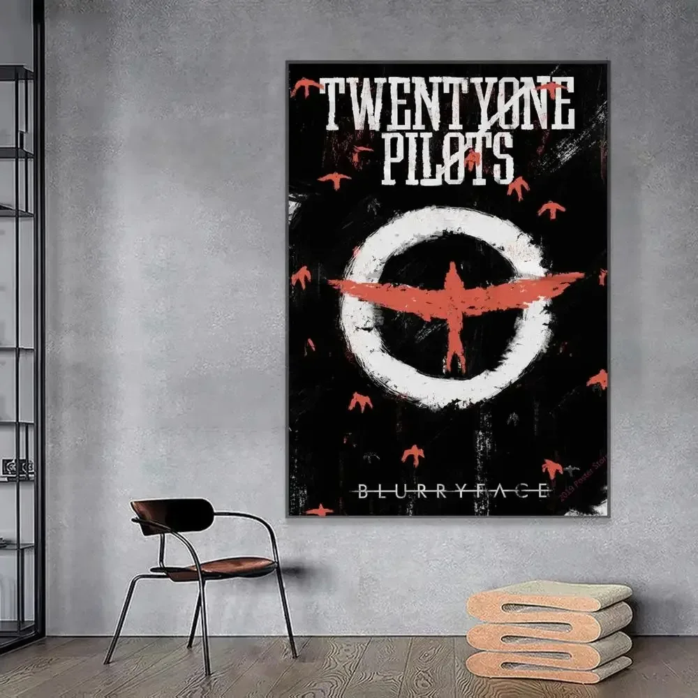T-TwentyOnes 21 Art Pilots Scaled Icy Whitepaper Poster Vintage Room Home Bar Cafe Decor Vintage Decorative Painting