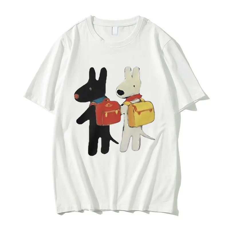 

Gaspard and Lisa Best Friend Afterschoo Baby Graphic T-shirt Men Women Vintage Casual T Shirts Male Funny Cartoon Tshirt Tops