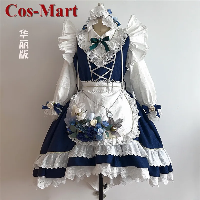 

Cos-Mart Hot Game Touhou Project Izayoi Sakuya Cosplay Costume Sweet Gorgeous Formal Dress Activity Party Role Play Clothing