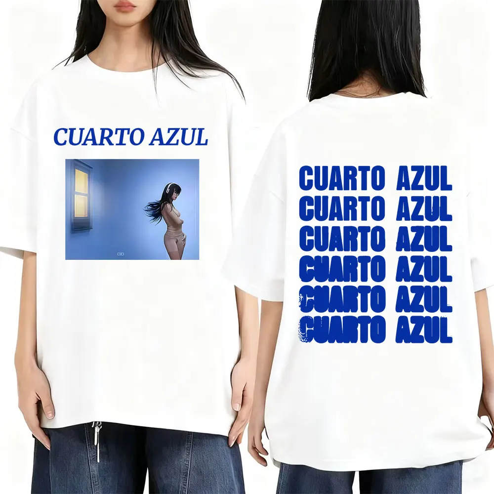 

Singer Aitana CUARTO AZUL World Tour 2026 T-shirt Men Women Fashion Pop Music T Shirt Unisex Cotton Oversized T-shirts Fans Gift