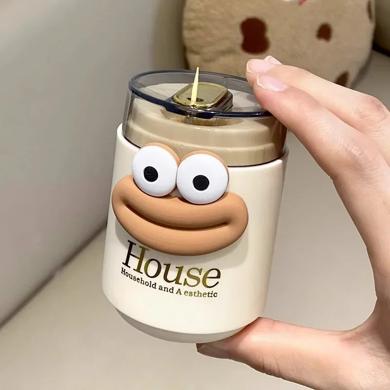 Funny Toothpick Holder Press Type Auto Dispenser Luxury Toothpick Storage Container Box Living and Dining Room Home Decorations