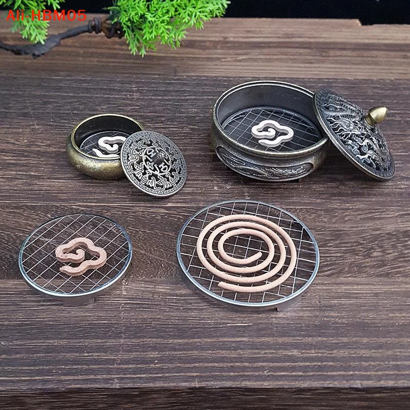 (HB05)Stainless Steel Incense Holder Grid Base - Heat-Resistant Fireproof Design (Without Incense,Without Burner)