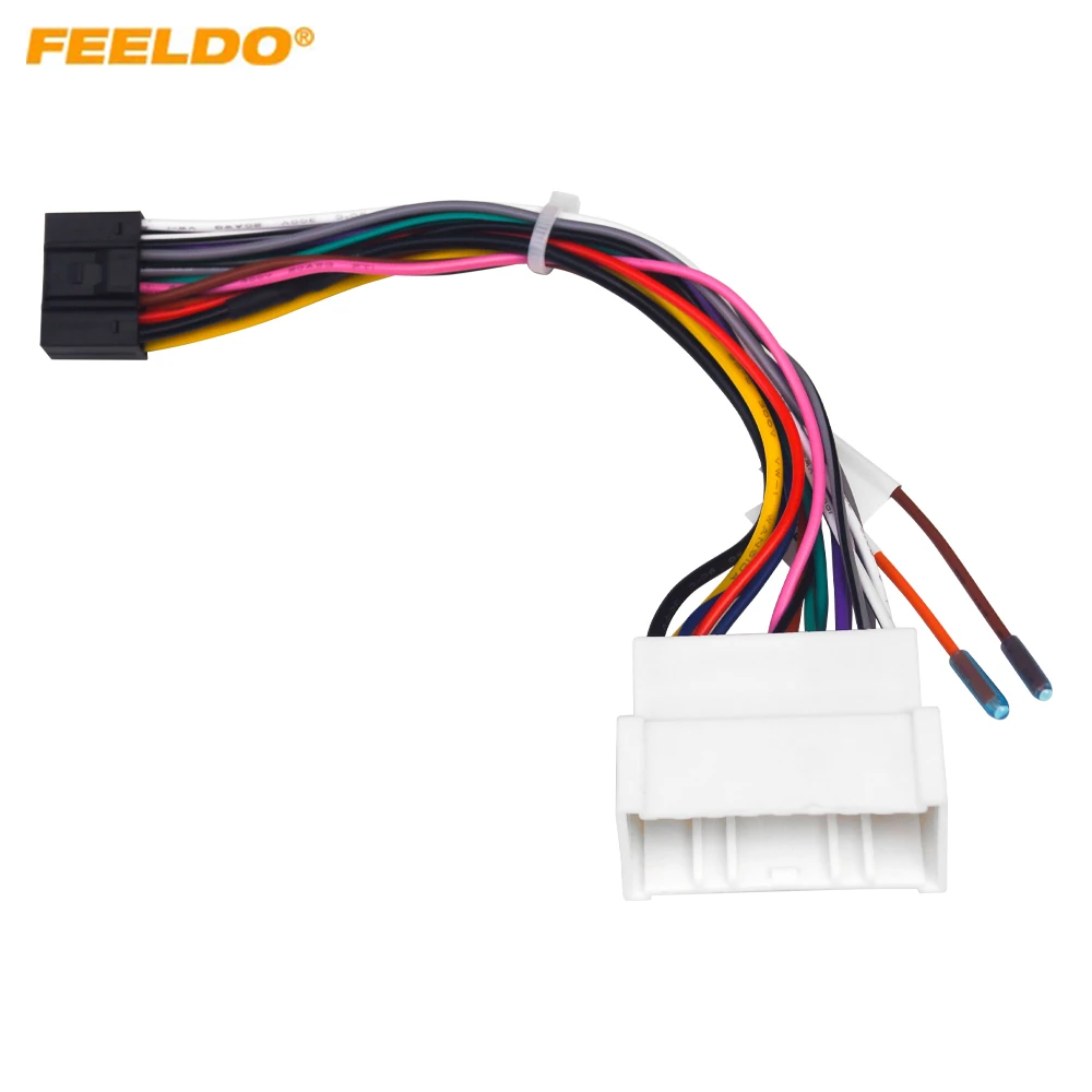Car Audio 16PIN DVD Player Power Calbe Adapter For Hyundai Elantra Tucson Kia Cerato Stereo Plug Wiring Harness