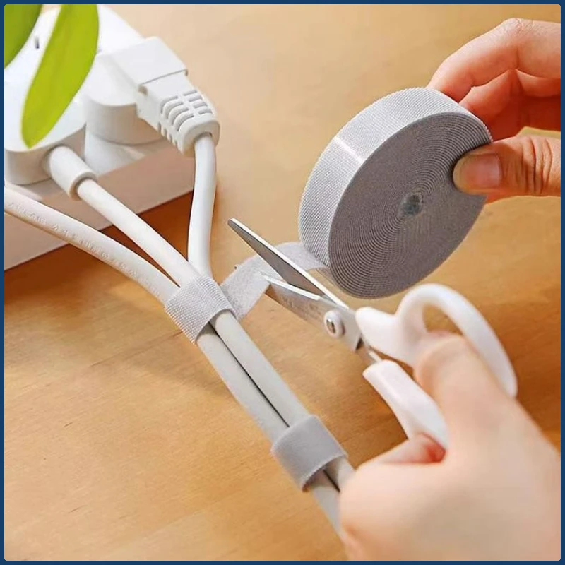 1/3/5M Cable Organizer Cable Management Wire Winder Tape Earphone Mouse Cord Management Ties Protector For iPhone Xiaomi Samsung