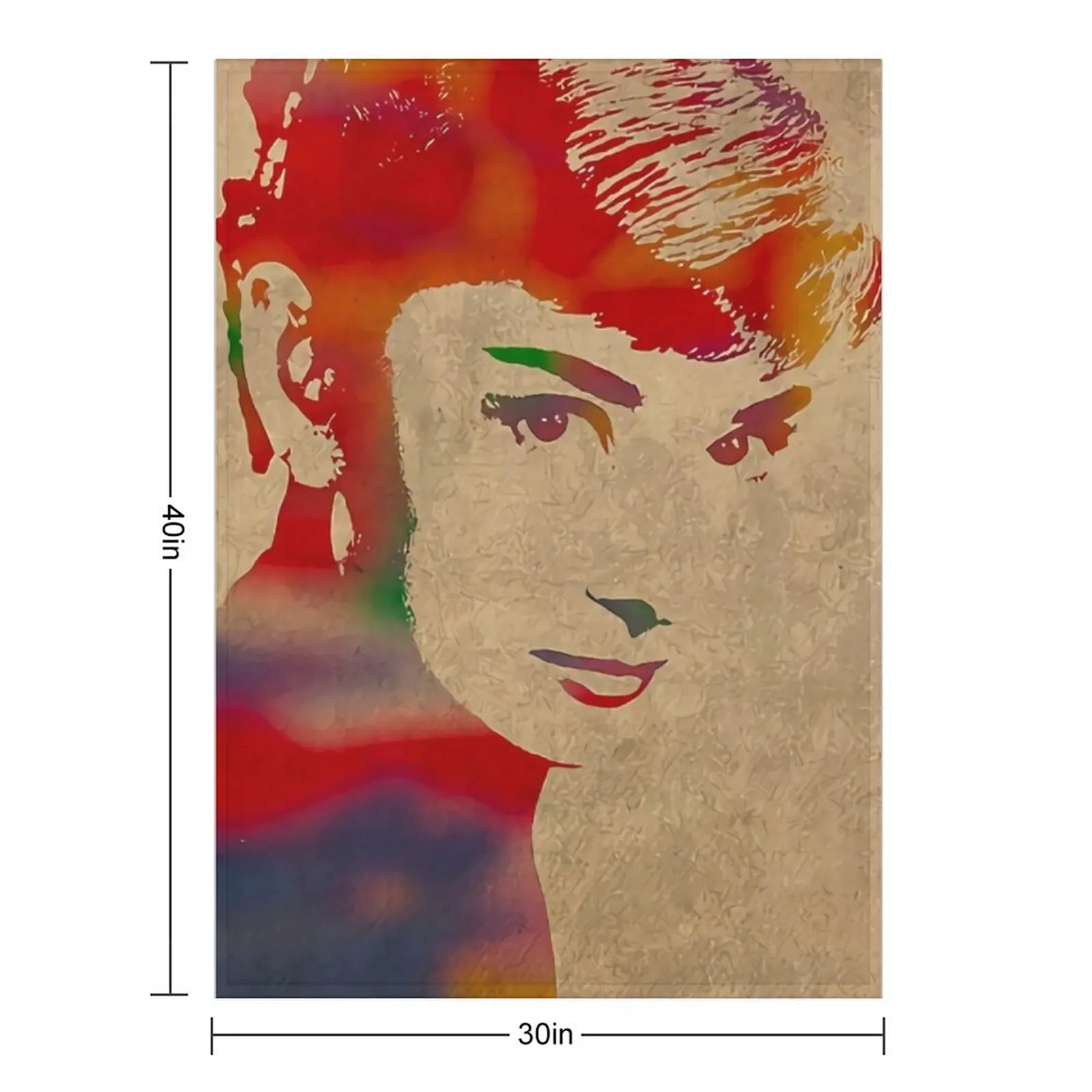 Audrey-hepburn Throw Blanket For Decorative Sofa cosplay anime Decorative Sofa Hair Decorative Beds Weighted Blankets