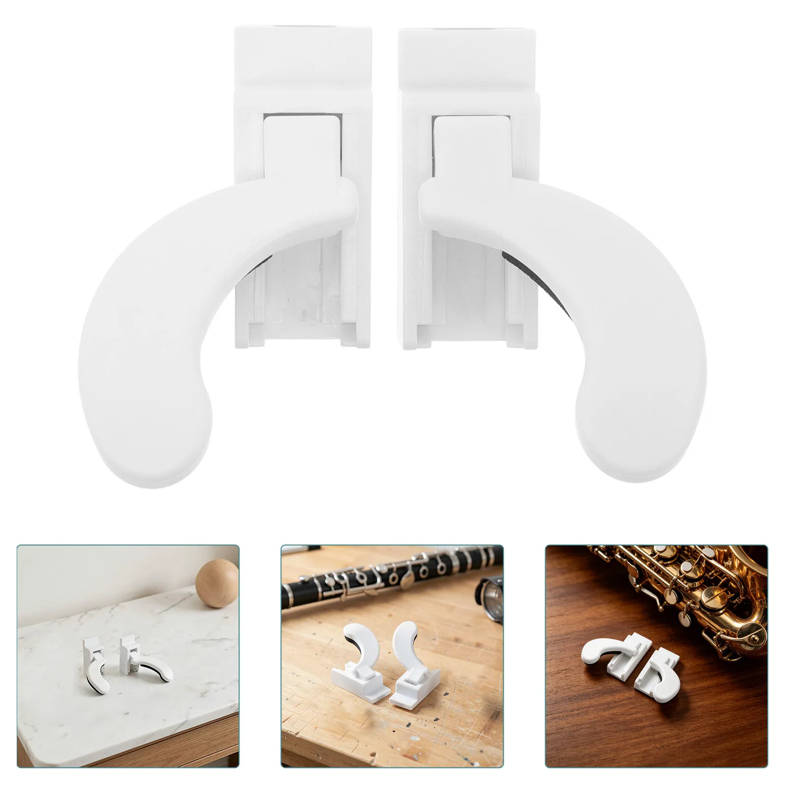 1Pair Mini Electric Wind Instrument Hand Rest Support Pad Cushioned Comfortable Palm Rest Silent Practice Electric Saxophone