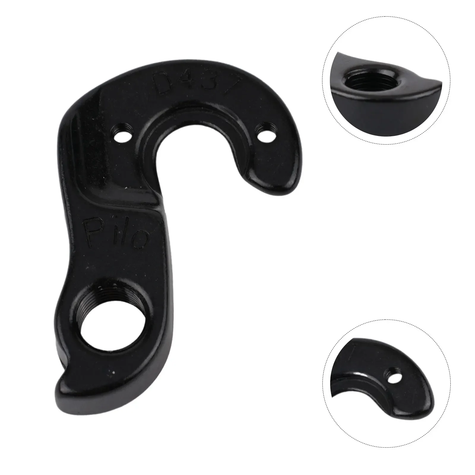 Gancho trasero para bicicleta de montaña, accesorio de aleación de aluminio negro, 1 piezas, desviador, Mech colgador, #315464