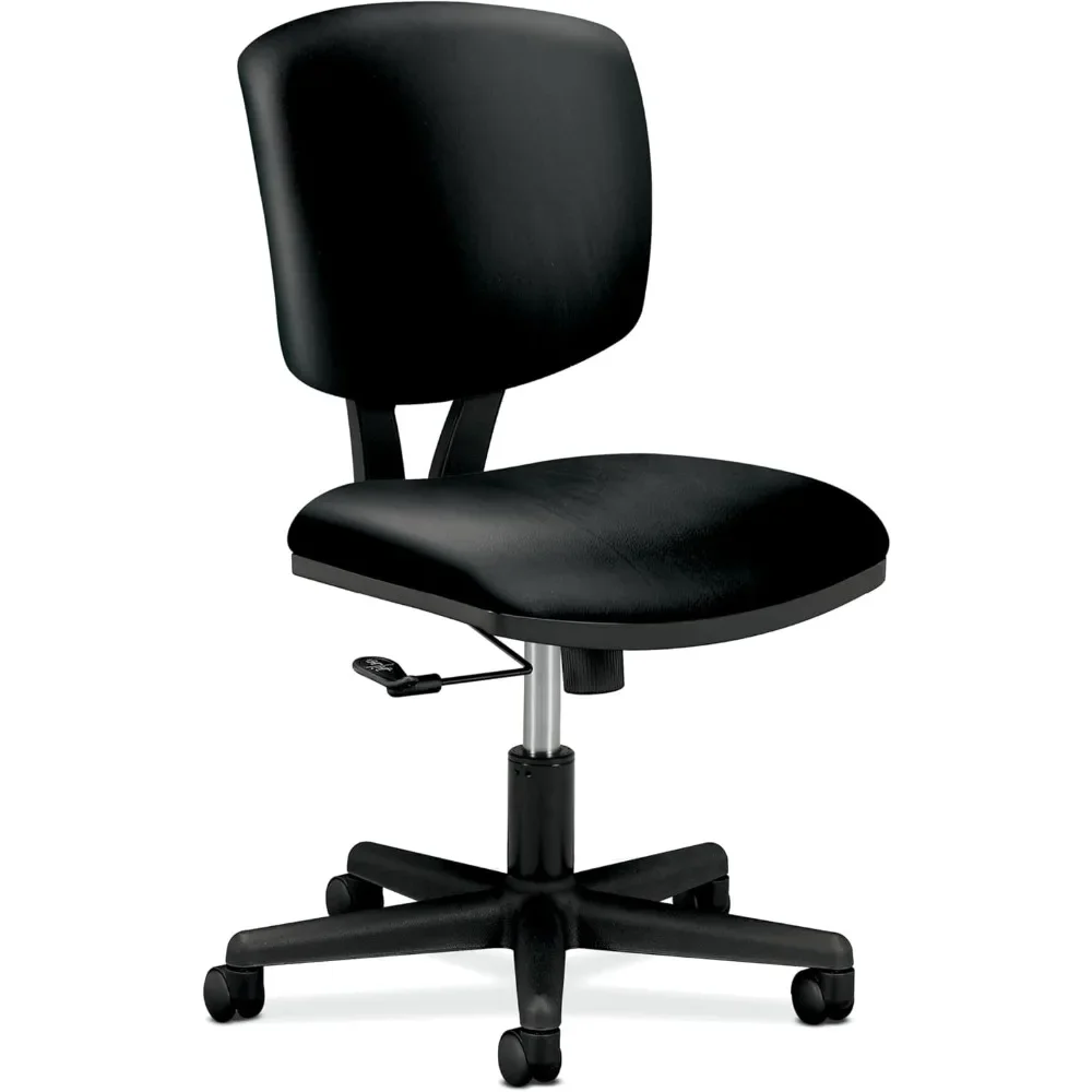 Ergonomic Office Chair Adjustable Center-Tilt Recline - Home Office Desk Chair with Wheels, Rolling Swivel Chair