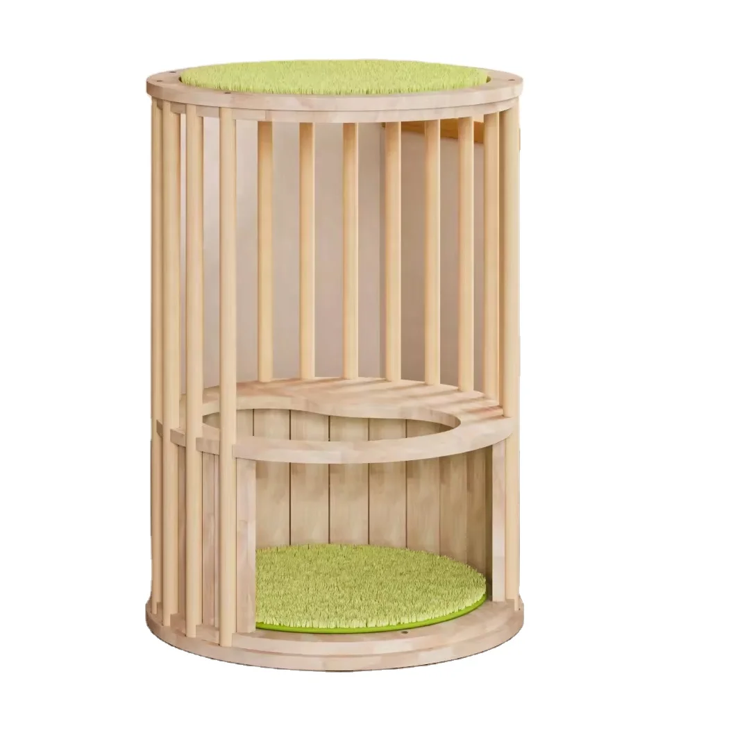 Factory Direct Wood Space Saving Pet House Storage Stool Pet Furniture