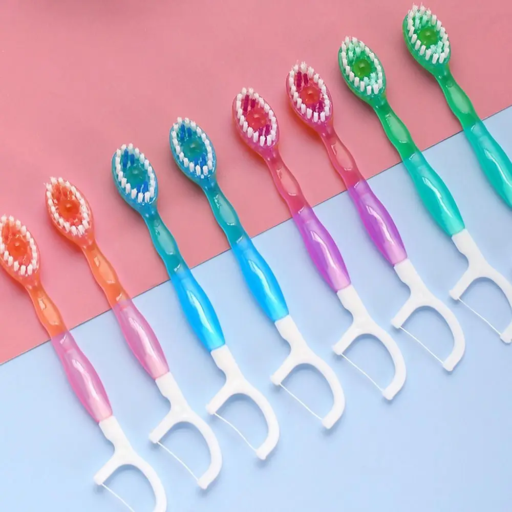 

26Pcs 5 in 1 Mini Travel Toothbrushes Oral Care Creative Toothbrush with Freshening Bead Soft Keep Fresh
