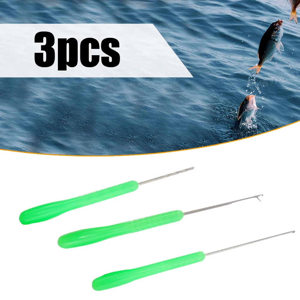 

3Pcs/Set Baiting Needle Tool Set Carp Fishing Drill Latch Hook Bait Fish Bait Threading Needles Big Carp Fishing Accessories