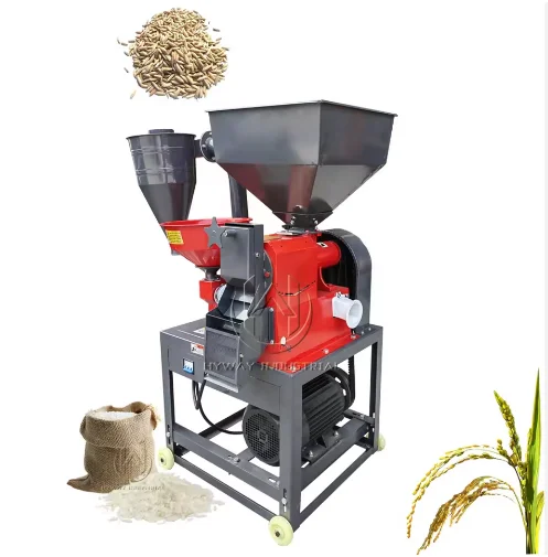 Compact Mini Rice Mill, Portable Combined Grain Milling Equipment for Corn, Wheat, Barley and Sorghum