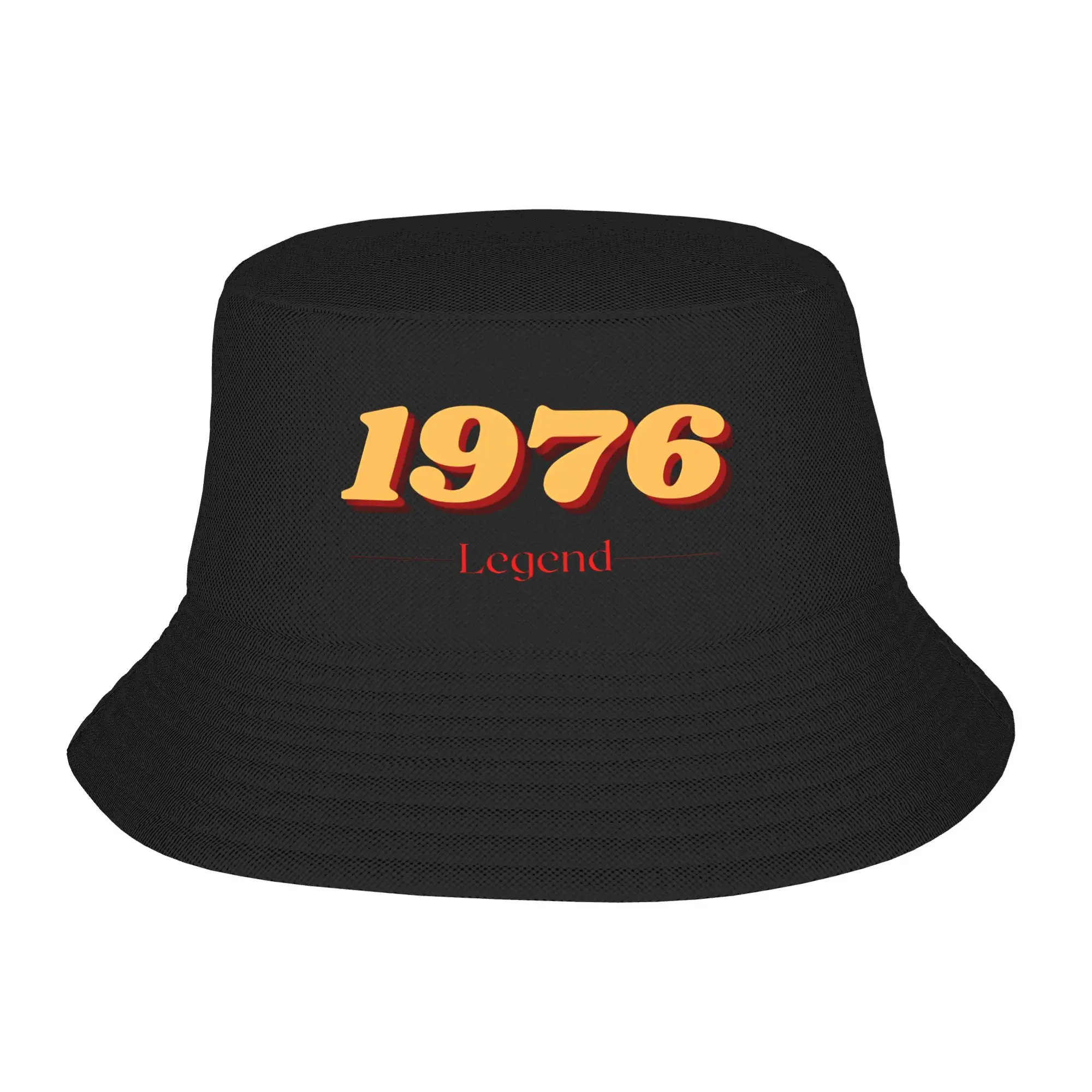 Born in 1976 vintage age 50 years old funny 50th birthday Bucket Hats For Girl Lightweight  Fisherman Hat Cap Getaway Headwear
