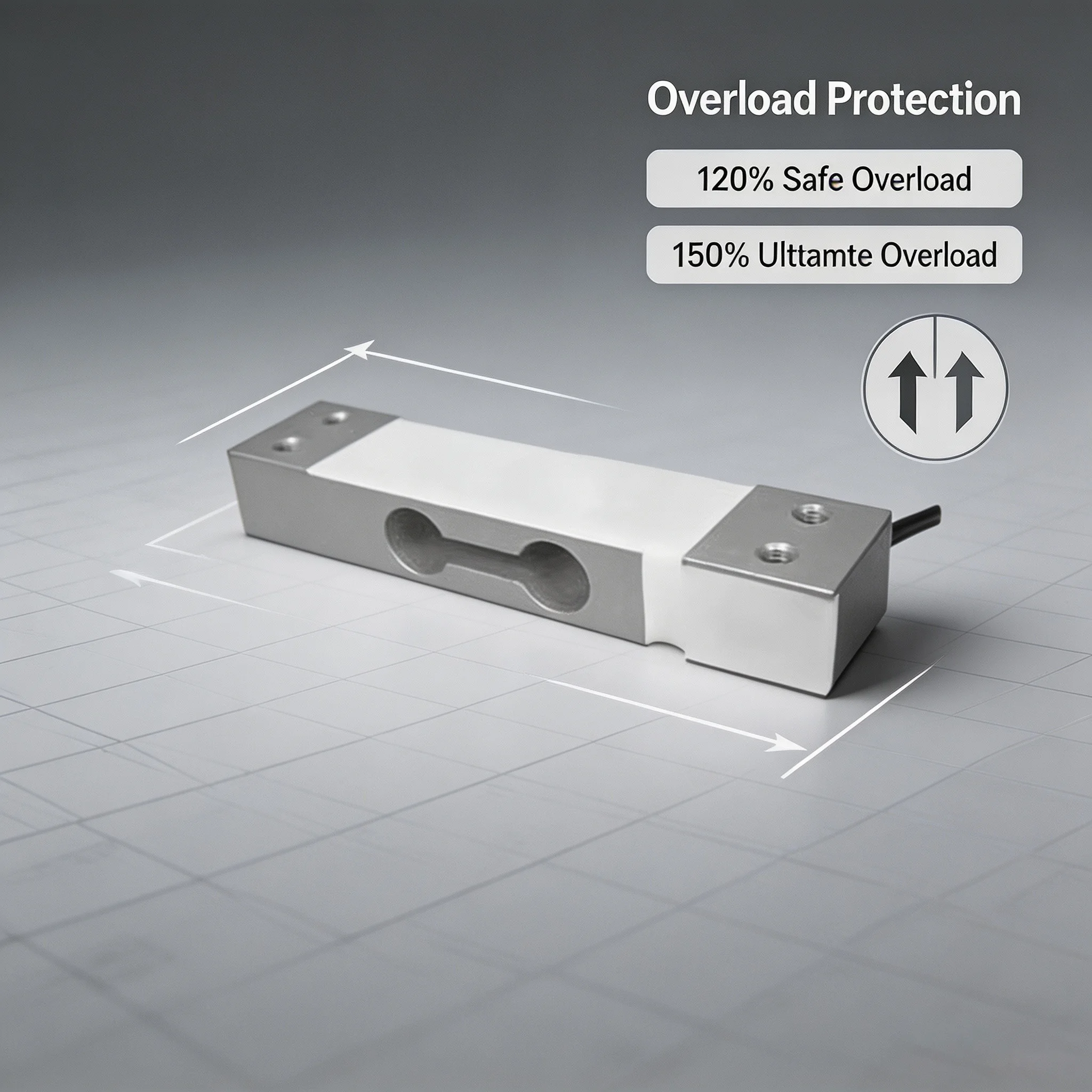 Aluminum Alloy Load Cell Weighing Sensor Small Range Sub Kg To 25kg C2 High Precision 9 12v IP65 Electronic Scale