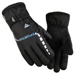 Outdoor Driving Sport Gloves Windproof Waterproof Thermal Gloves For Men Women Touchscreen Full Finger Glove