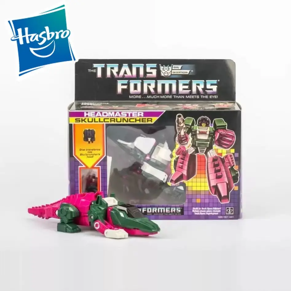 

In Stock Original Hasbro Transformers Headmaster Skullcruncheranime Action Figure Toys Doll Collection Model Hobby Toys Gift