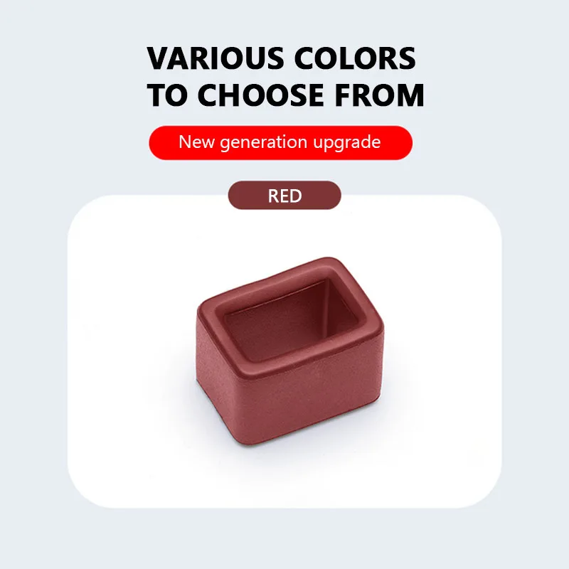 Superior Car Seat Belt Buckle Cover Car Safety Belt Anchor Socket EVA Anti-collision Protection Cover Car Interior Modification 3