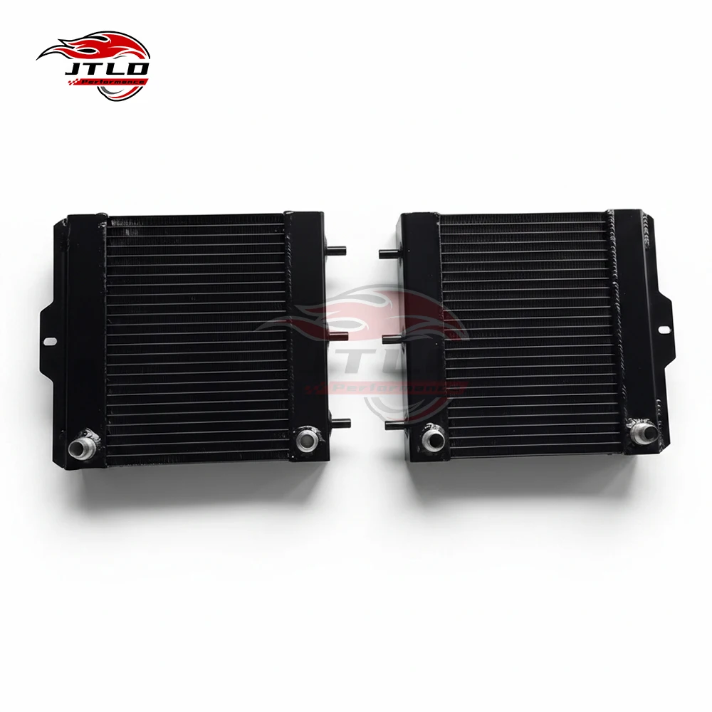 JT-PC44 Aluminum Side Mount Radiator For BMW M2 M3 M4 F87 F80 F83 S55 Twin Turbo, Direct Replacement Cooling Kit