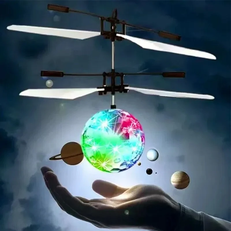Bola de Cristal con Luz LED, Inducción Infrarroja, Control por Gestos RC, Juguetes Brillantes Coloridos, Regalo Único para Niños
