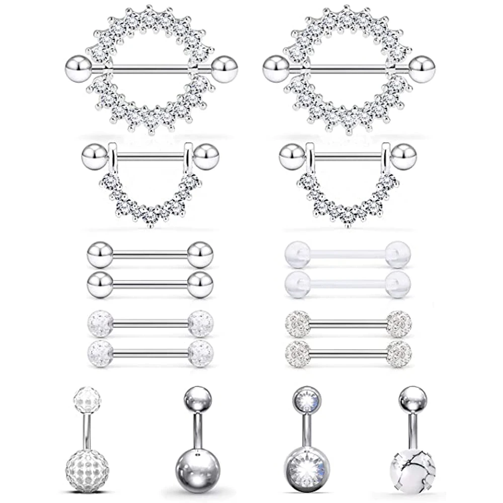 Кольца-для-сосков-из-хирургической-стали-с-фианитом-14-г-10-видов