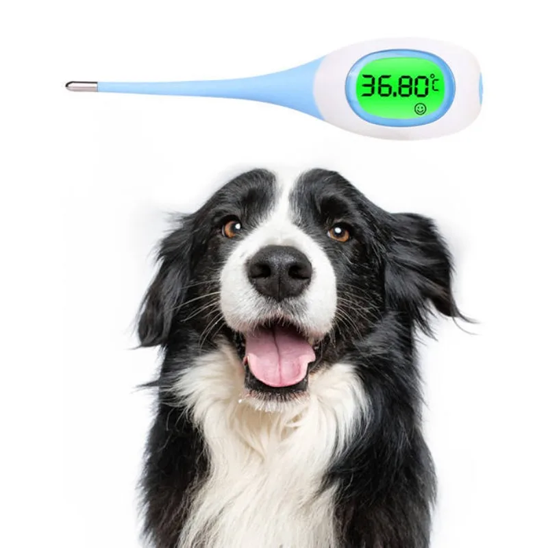 Pet Digital Thermometer | 8 Sec Fast Reading | Oral & Armpit Dual Use | LED Display | Accurate Fever Alert | Pet Temperature Mea