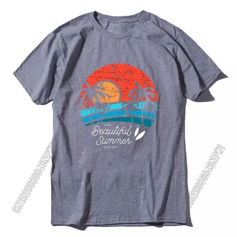 100% Cotton Graphic Design Big Size Men T Shirt Casual Summer Loose Surf Print Men Tshirt Cool Loose T-Shirts Tops Tees