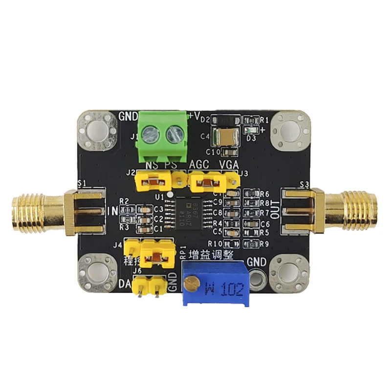 

AD8367 Module VGA/AGC Voltage Controlled Gain Amplifier 500M Bandwidth 45dB Gain Adjustment Range