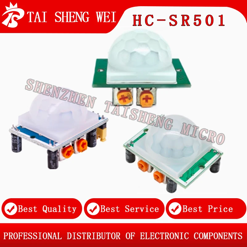 1PCS New HC-SR501 Human Body Infrared Sensing Module Pyroelectric for Arduino Infrared Sensor Probe in three specifications